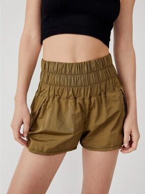 Free People Movement The Way Home Run Shorts in Army